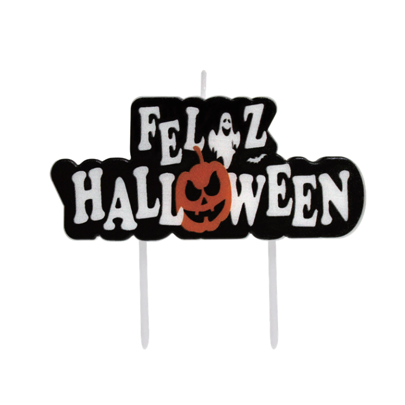 Świece literowe na Halloween (język mieszany)