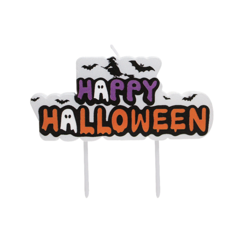 Szczęśliwe świeczki z literami na Halloween